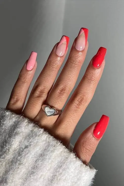 classy Valentine's Day nails