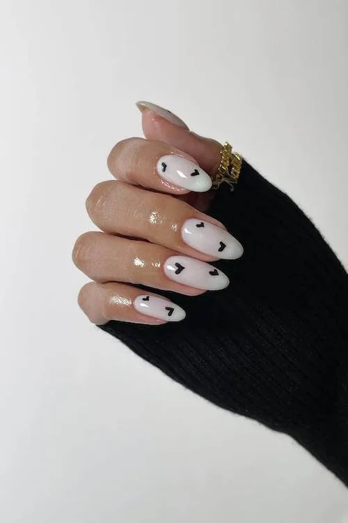 classy Valentine's Day nails