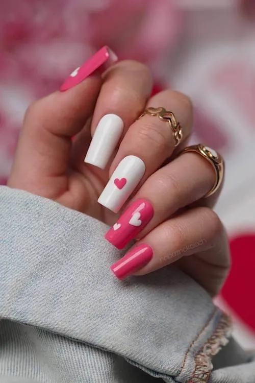 classy Valentine's Day nails