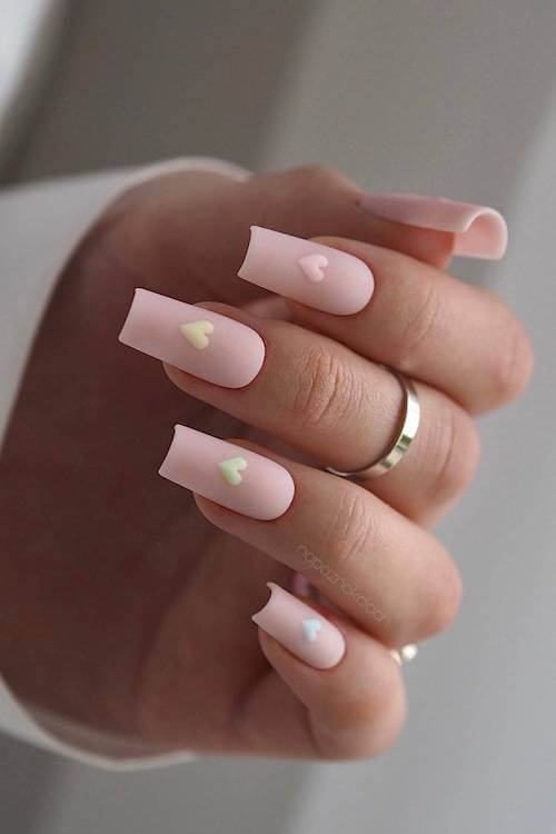 classy Valentine's Day nails