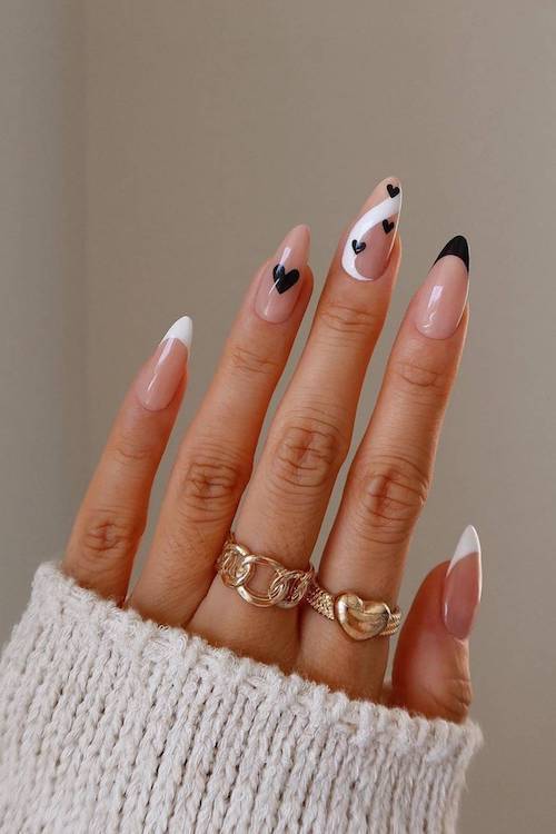 classy Valentine's Day nails