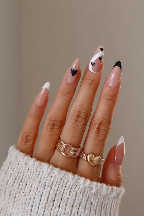 classy Valentine's Day nails