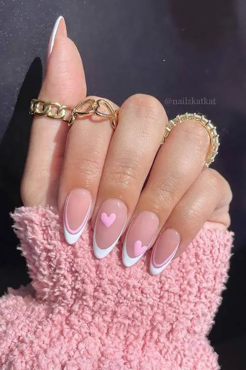classy Valentine's Day nails