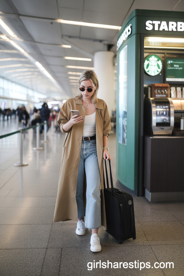 classy airport outfit ideas for women