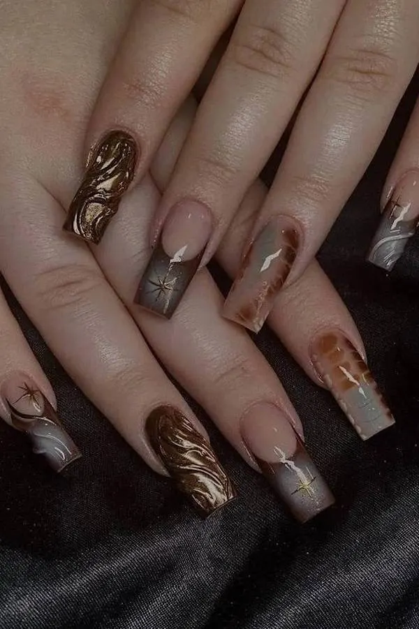 classy fall nails