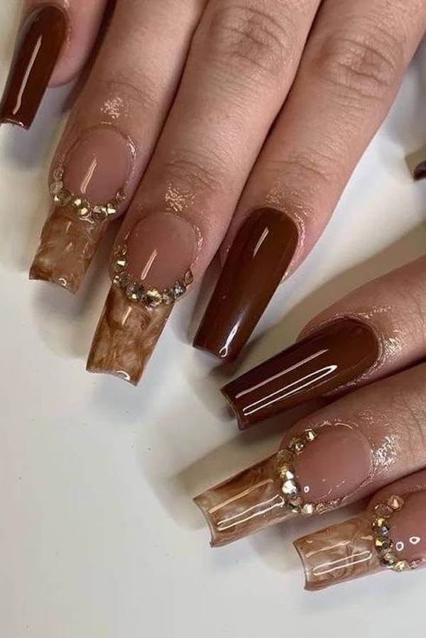 classy fall nails