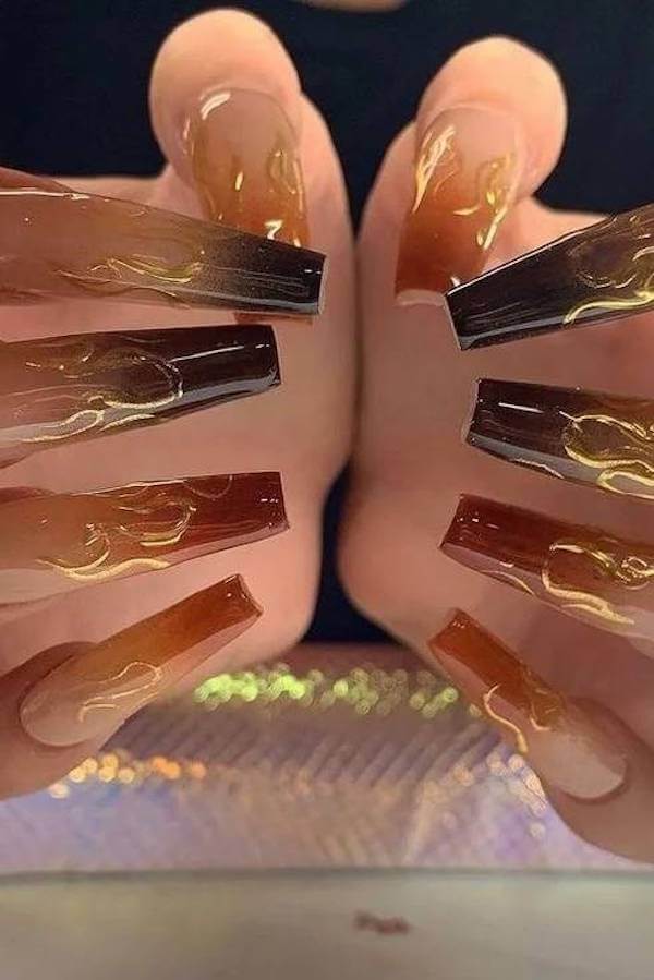 classy fall nails