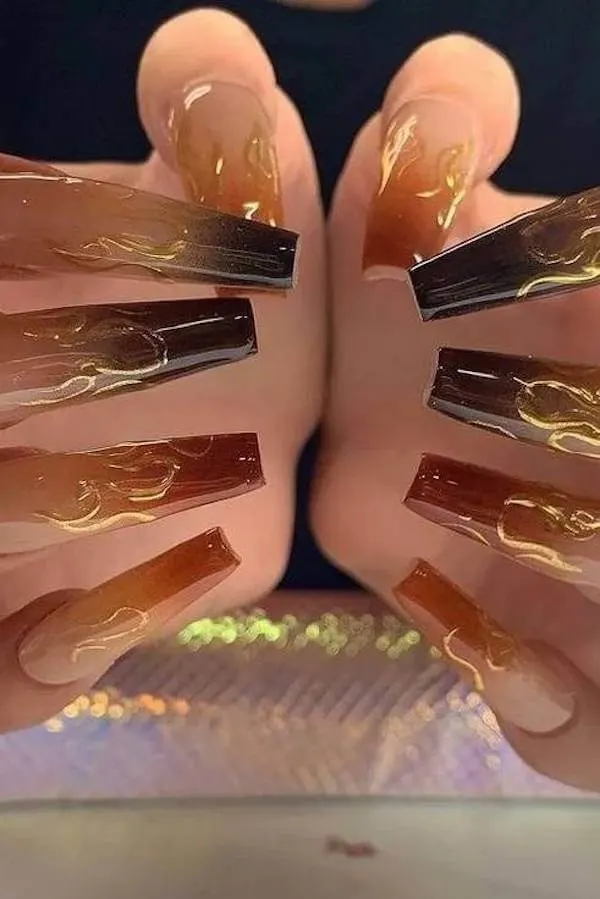 classy fall nails