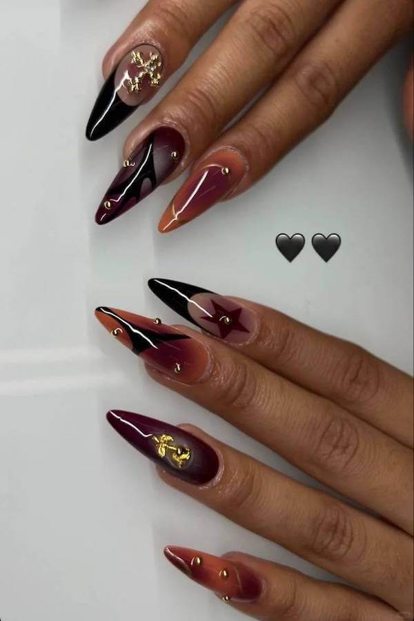 classy fall nails