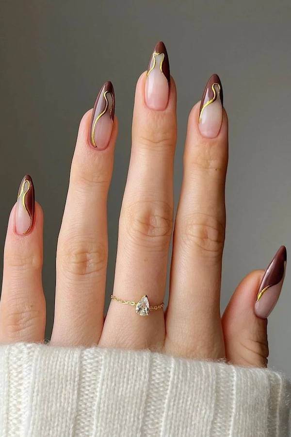 classy fall nails