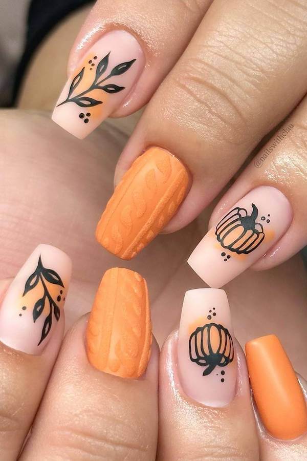 classy fall nails