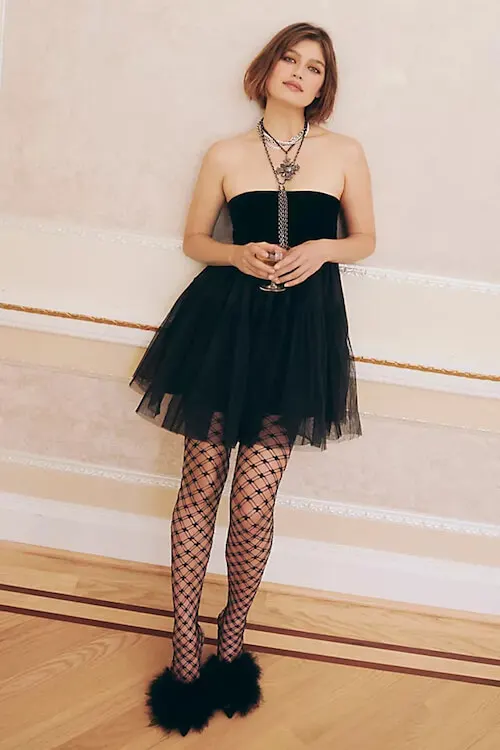 fishnet goth outfits