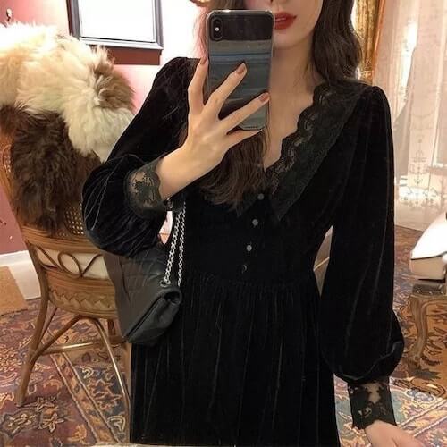 beautiful black lace dress