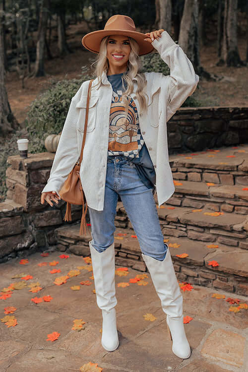 Western Outfit Ideas In Cowgirl Boots And Jeans on Stylevore