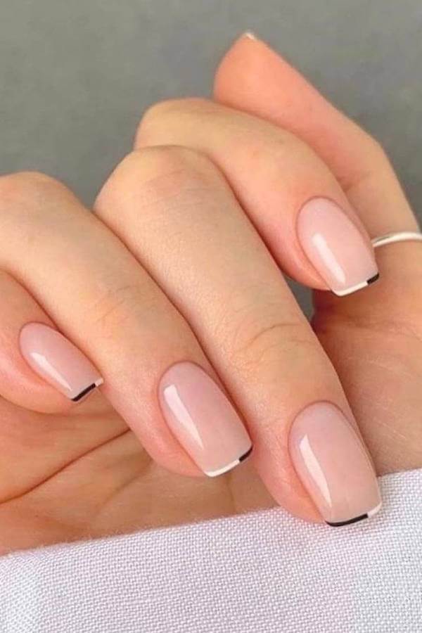 Minimalist Micro French Nails