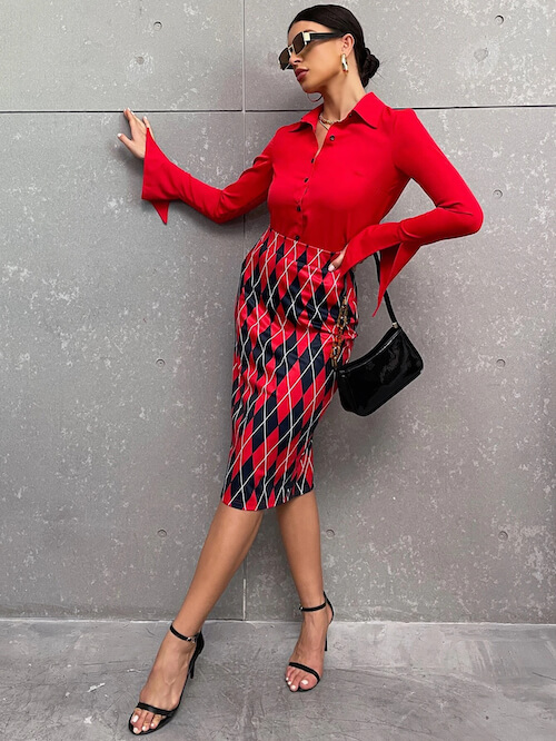 classy pencil skirt outfits