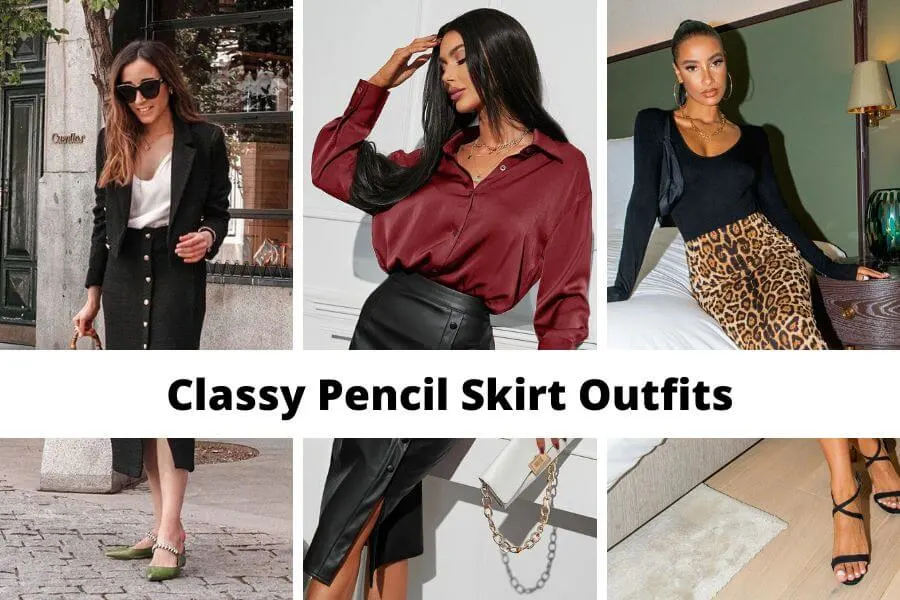 classy pencil skirt outfits