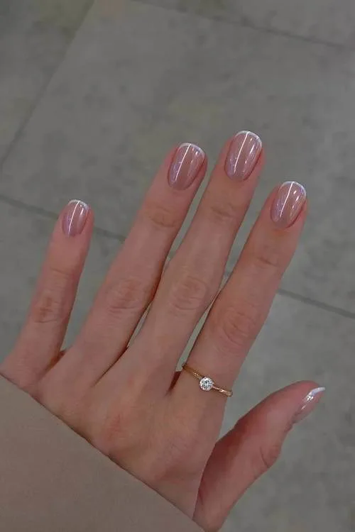 classy short nails