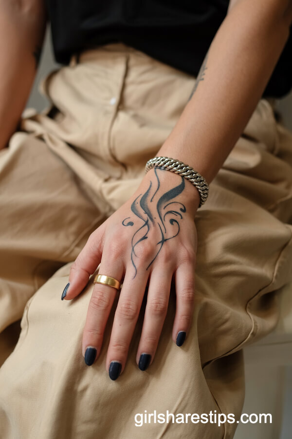 Flowing Ornamental Forearm Tattoo
