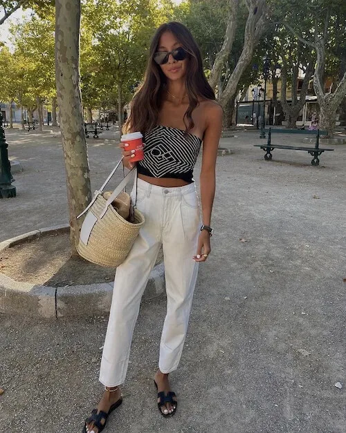 White Jeans Outfit Ideas for Spring and Summer