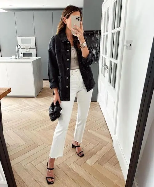 White Jeans Outfit Ideas for Spring and Summer