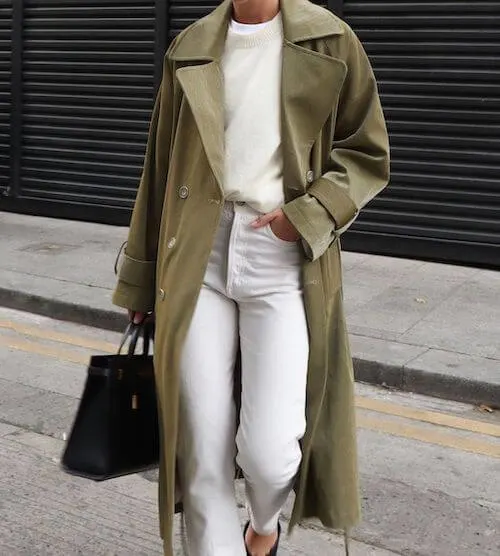 White Jeans Outfit Ideas for Winter