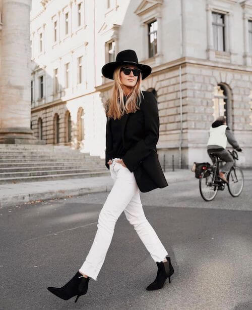 White Jeans Outfit Ideas for Fall