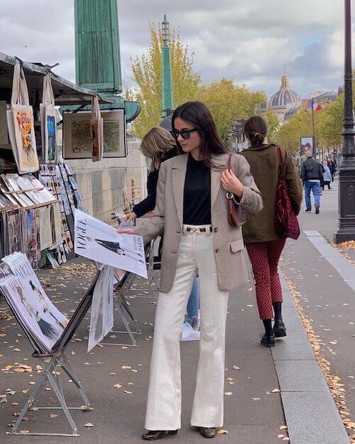 White Jeans Outfit Ideas for Fall