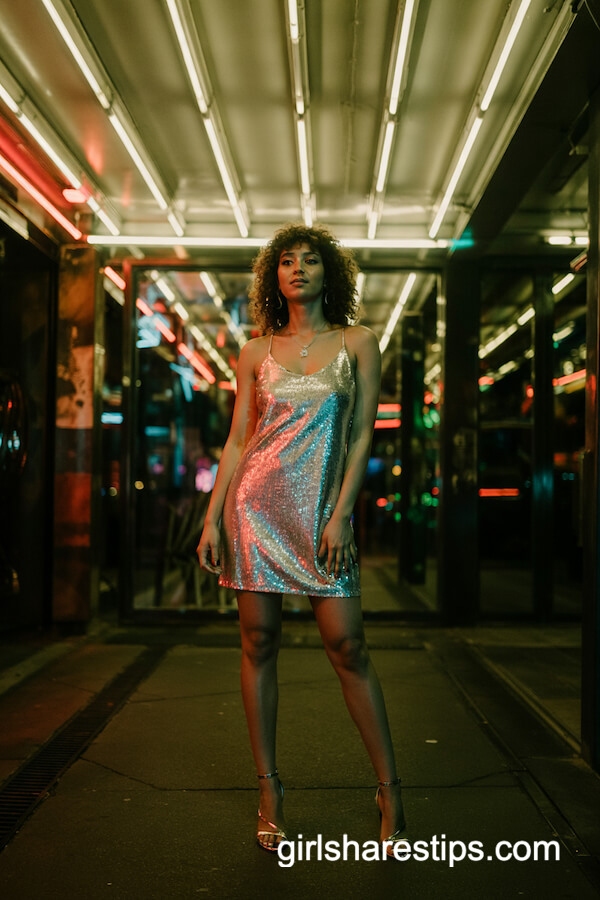 Sparkling Silver Sequin Mini Dress