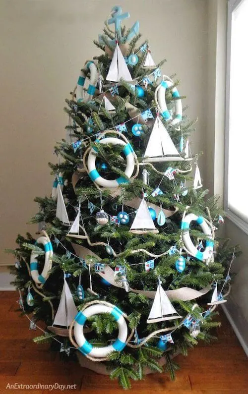 coastal christmas tree ideas