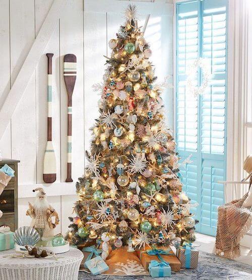 coastal christmas tree ideas