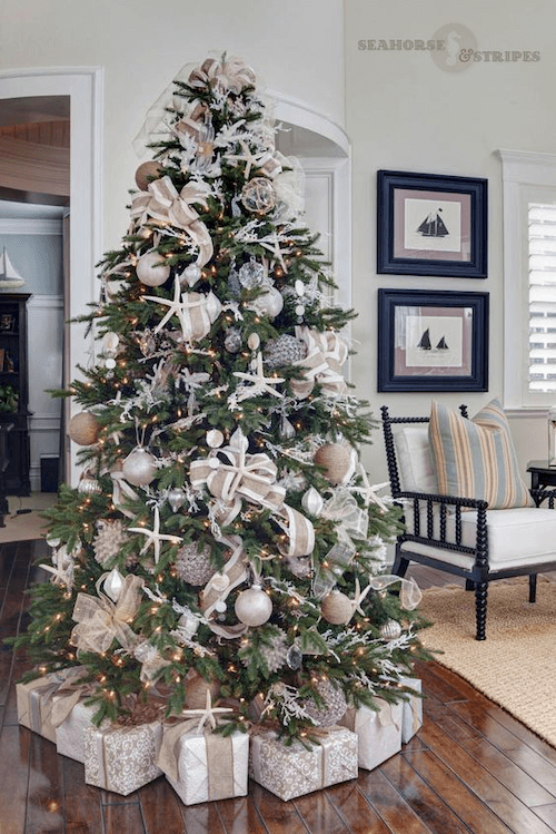 coastal christmas tree ideas