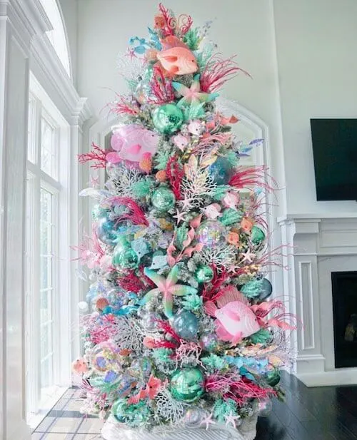 coastal christmas tree ideas