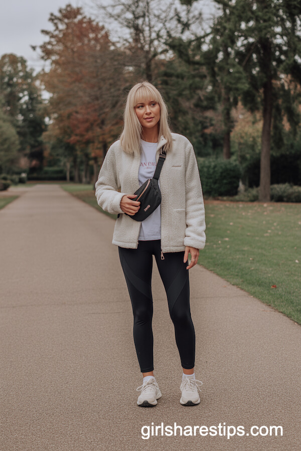 Sherpa jacket and leggings