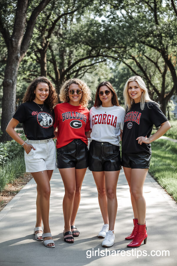 Bulldogs Gear with Leather Shorts