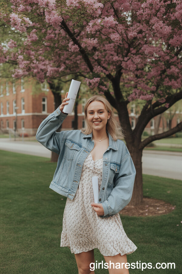 Floral Sundress and Denim Jacket Look