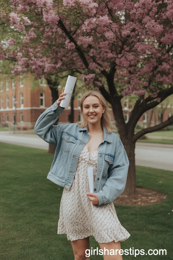 Floral Sundress and Denim Jacket Look