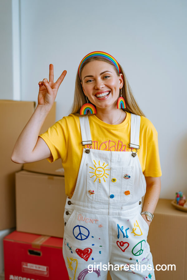 Hand-Drawn Doodle Overalls Style
