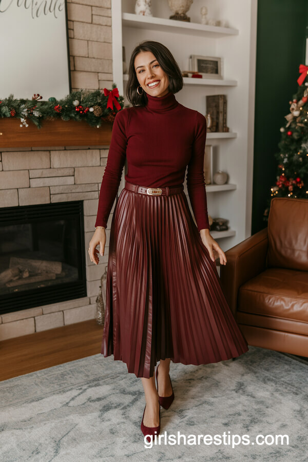 Vibrant Coat and Trousers on Classical Stairs