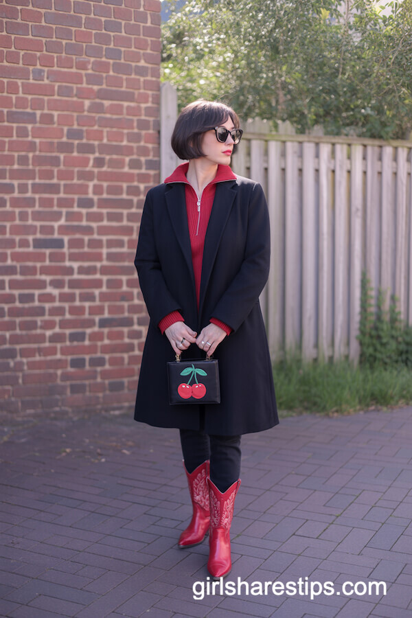Red Tee and Yellow Wide-Leg Palazzo Pants Outfit