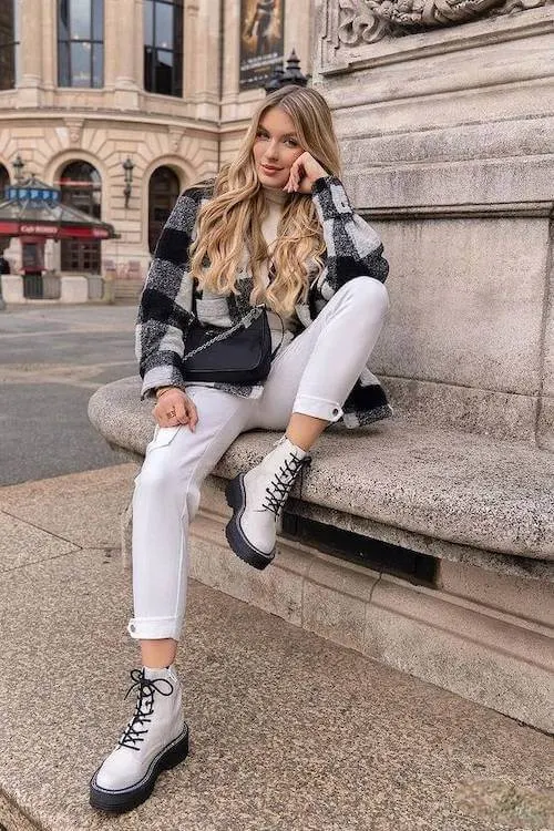 combat boots outfit ideas for women