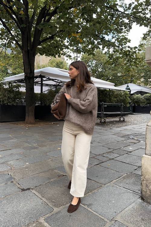 comfy trendy wide leg pants outfit
