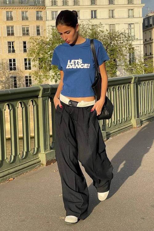 comfy trendy wide leg pants outfit