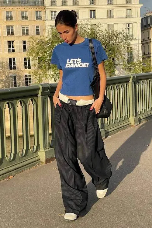 comfy trendy wide leg pants outfit