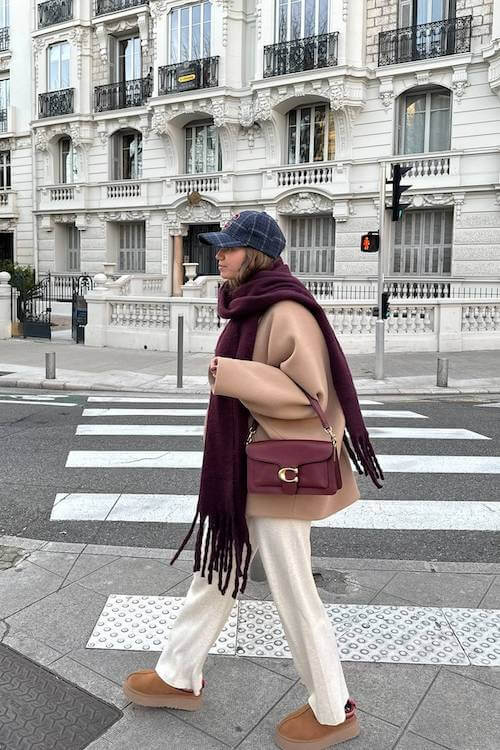 comfy trendy wide leg pants outfit