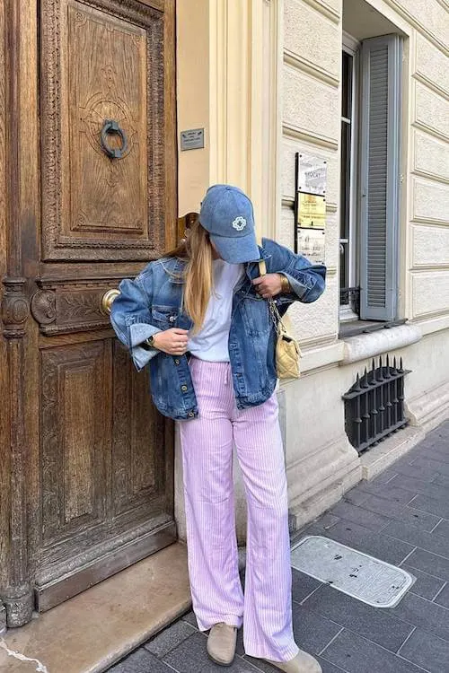 comfy trendy wide leg pants outfit