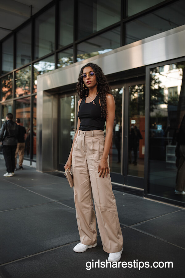 Minimalist Trousers & Black Tank Fresh