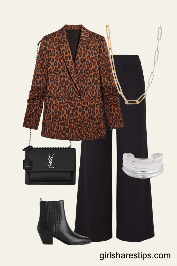 Bold Sophistication: Statement Leopard Print Blazer