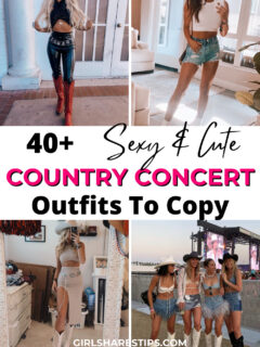 country concert outfits collage