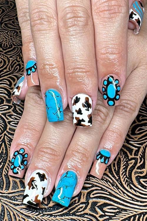 country nails western nails